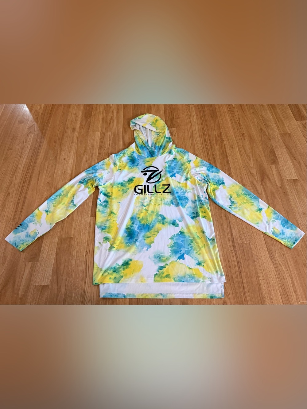 EUC Gillz Men's Contender Series Mahi DPM UV Pullover Hoodie - Yellow - Large